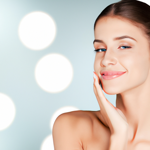 A woman with healthy glowing skin